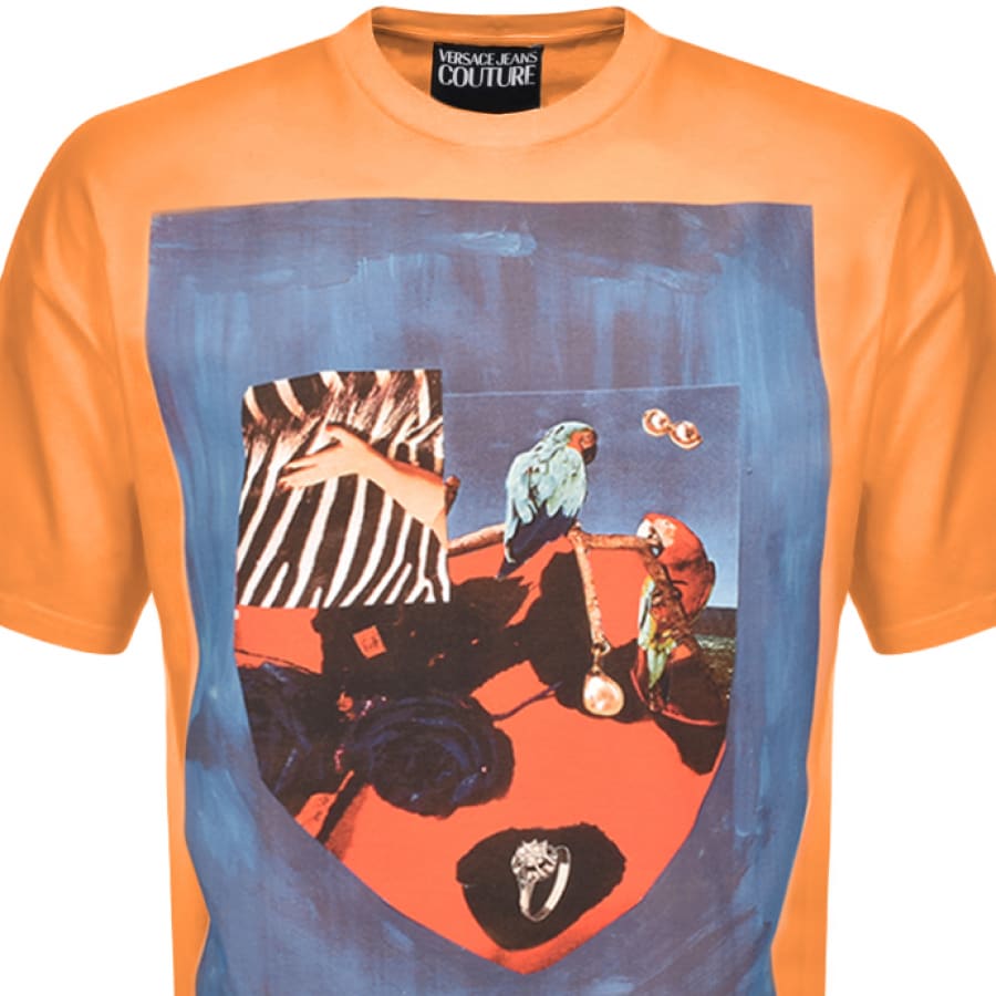 Alternative Image for ProductVersace Jeans Couture Logo T Shirt Orange2